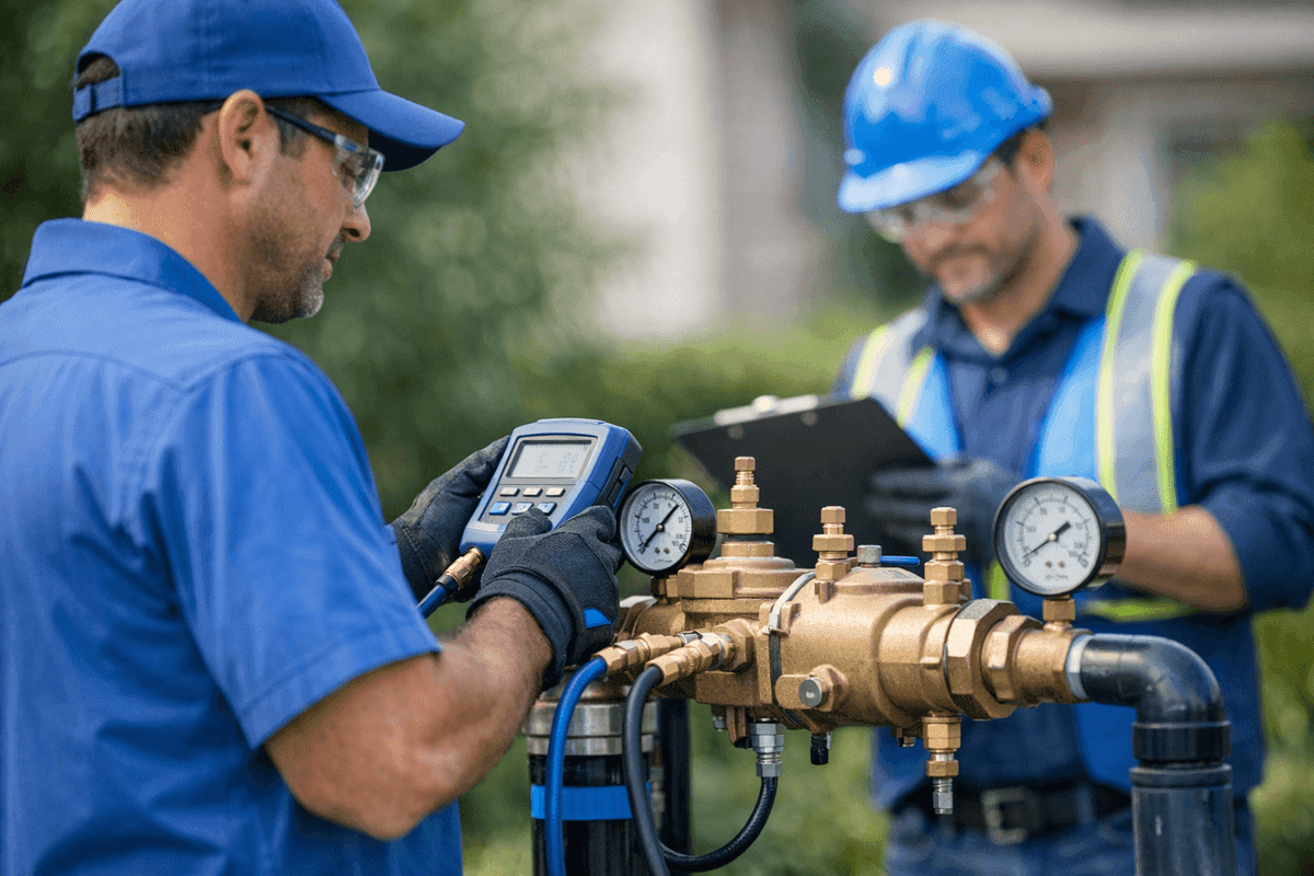 Backflow Testing service by Peachwood Plumbing