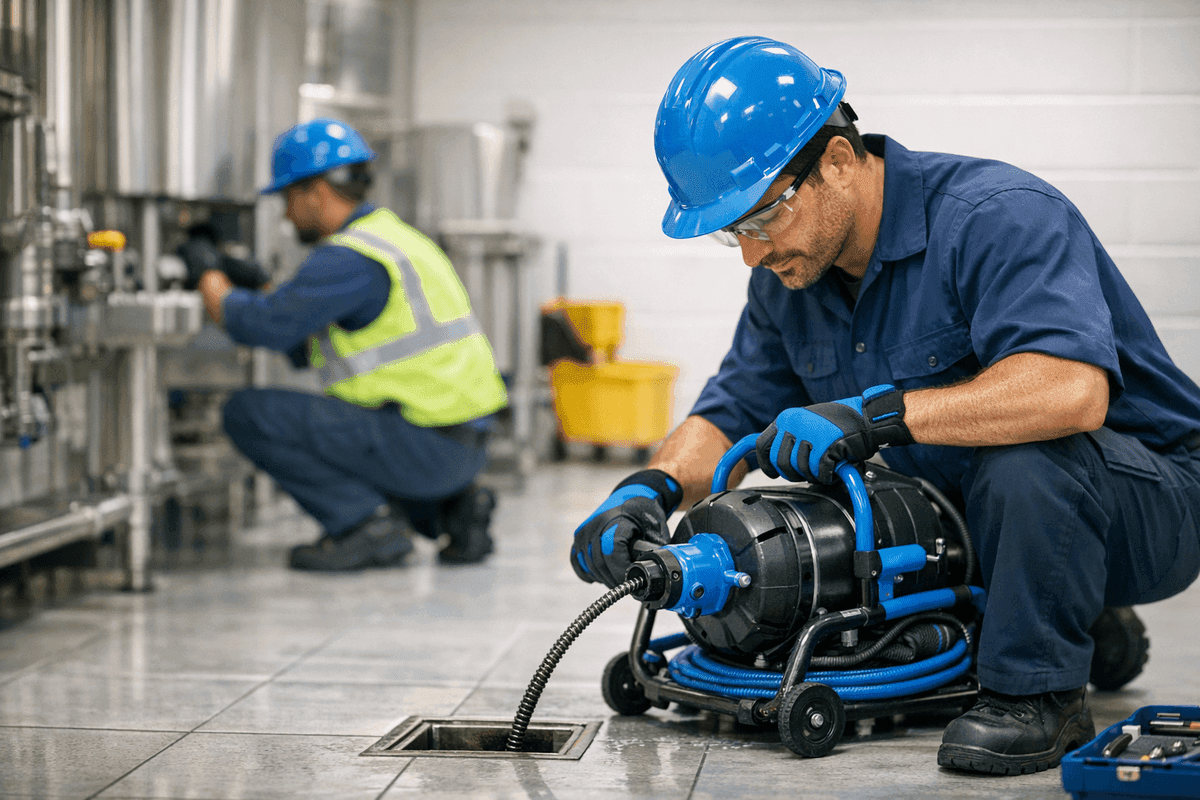 Commercial Drain Maintenance service by Peachwood Plumbing