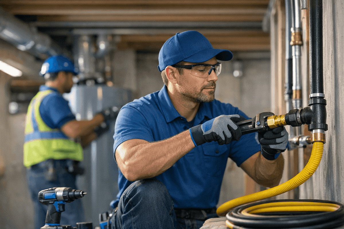 Gas Line Installation service by Peachwood Plumbing