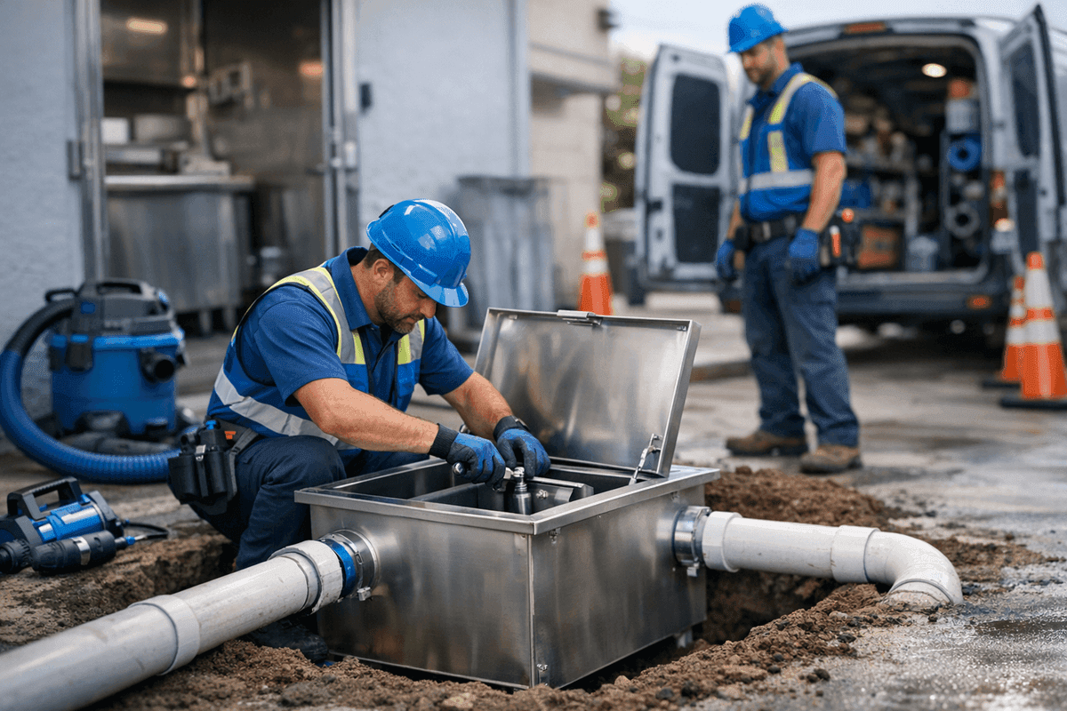 Grease Trap Installation service by Peachwood Plumbing