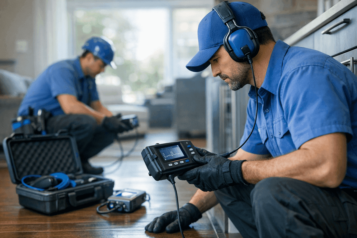 Leak Detection service by Peachwood Plumbing