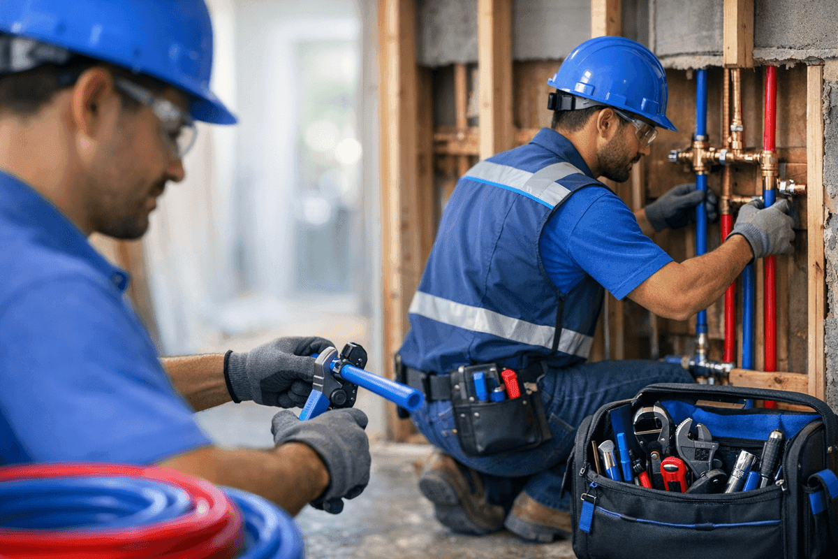 Repiping service by Peachwood Plumbing