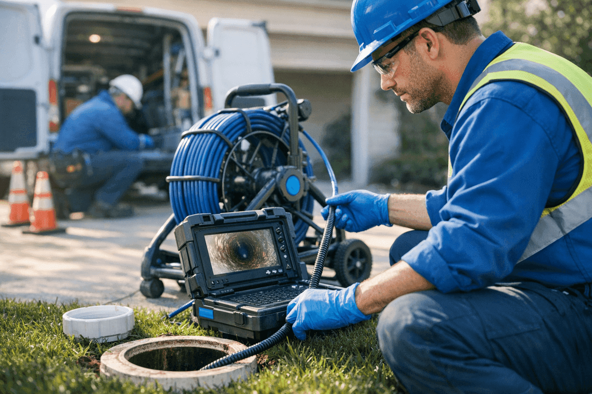 Sewer Line Inspection service by Peachwood Plumbing