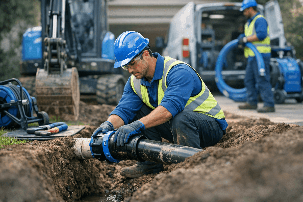 Sewer Line Repair service by Peachwood Plumbing