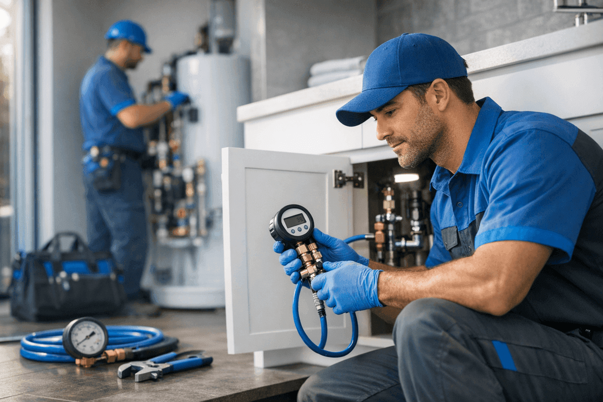 Water Pressure Issues service by Peachwood Plumbing